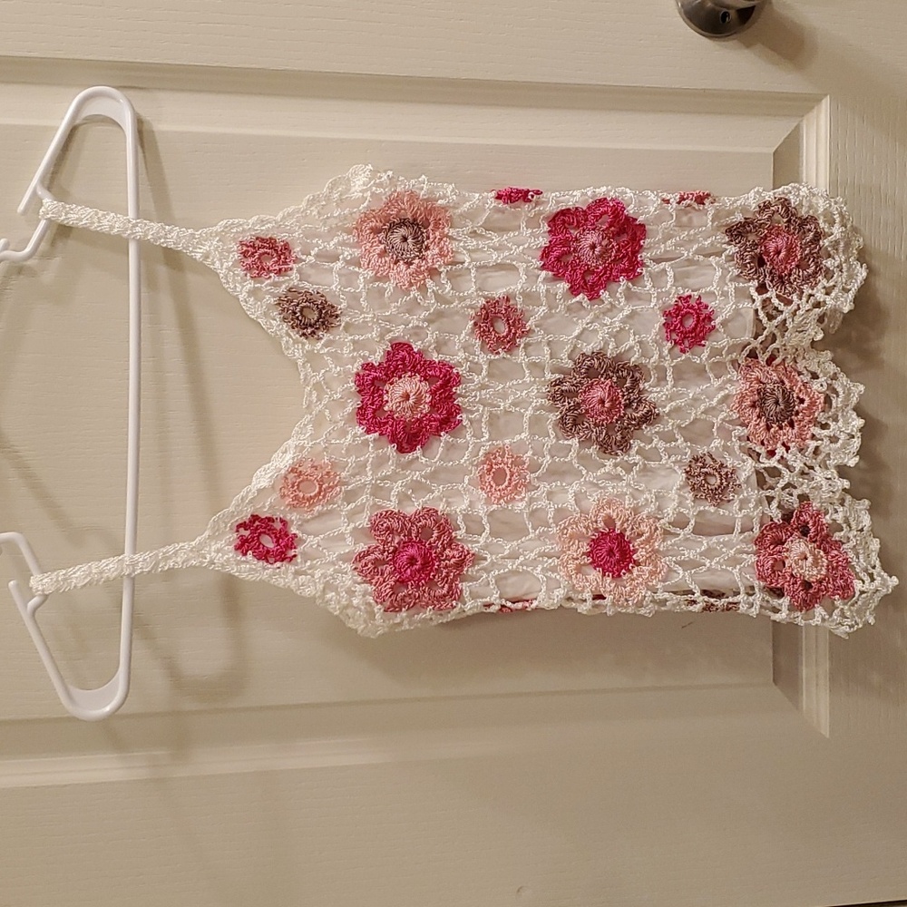 Handmade crocheted tank top